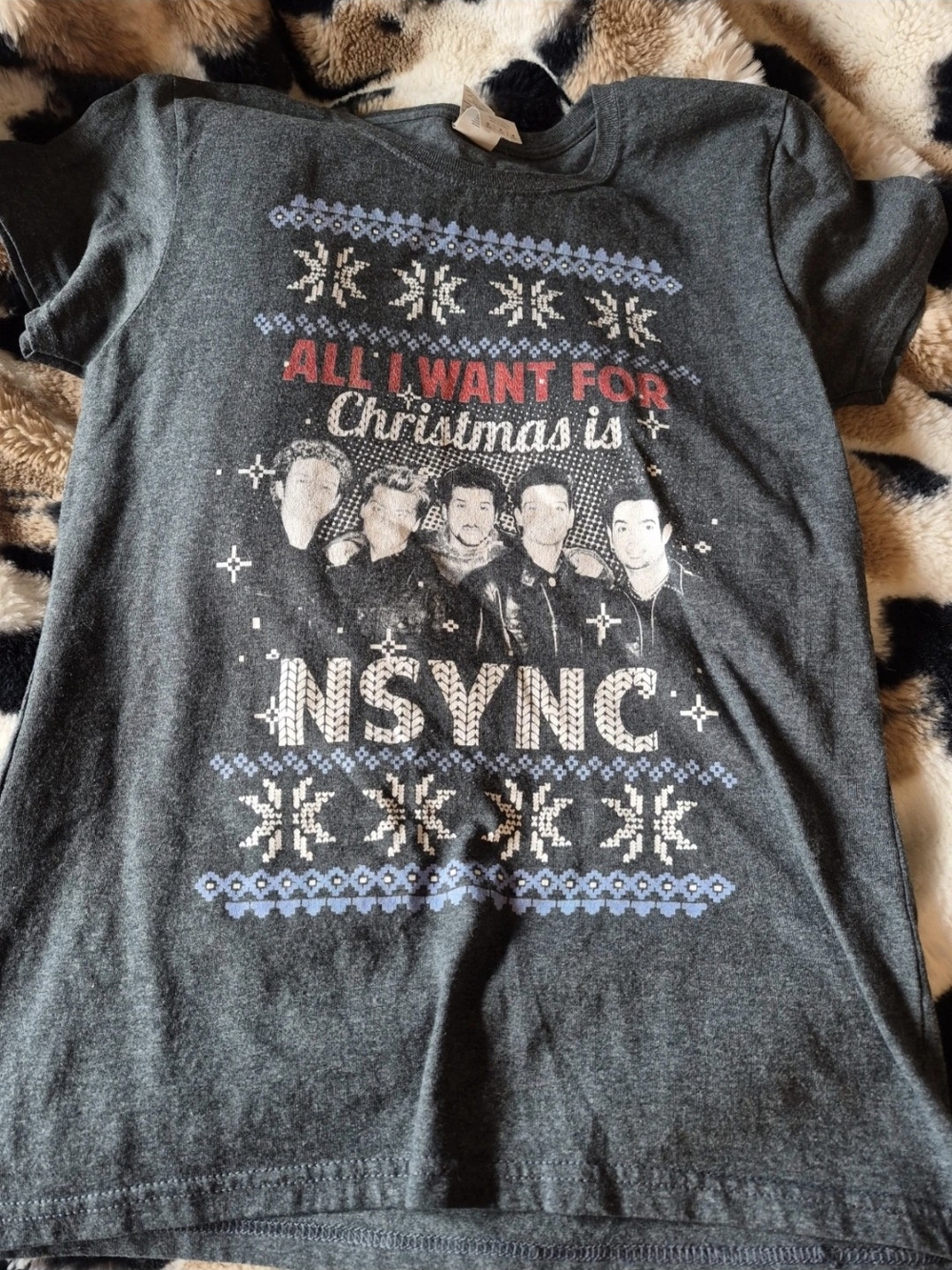 NSYNC Christmas Shirt Size Ladies M